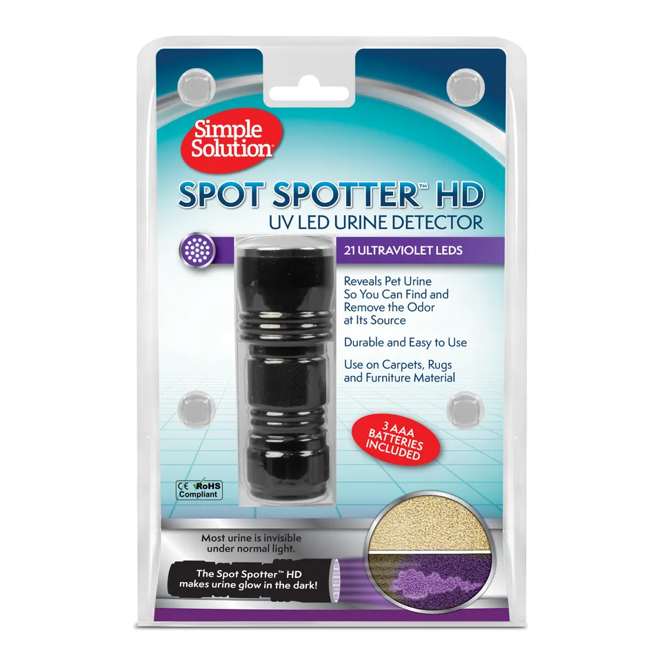 Simple Solution Training Aids Spot Spotter torcia UV urine 1 pezzo