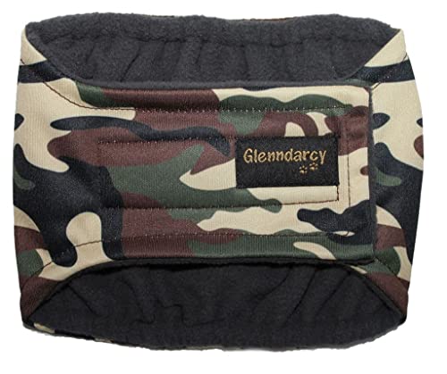 Glenndarcy Dog Belly Bands pannolino cane maschio XXL mimetico lavabile