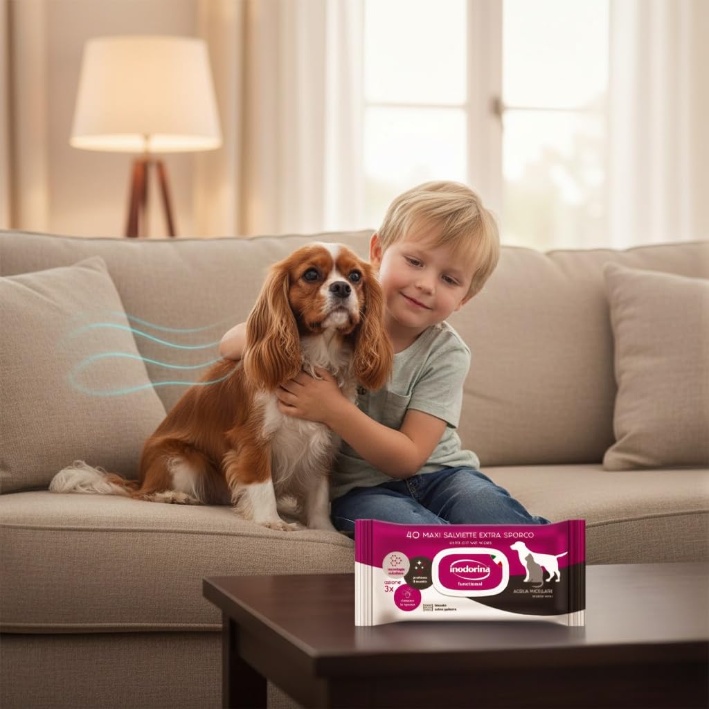 Inodorina Salviette Extra Sporco Cane Gatto Micellari 480 pz