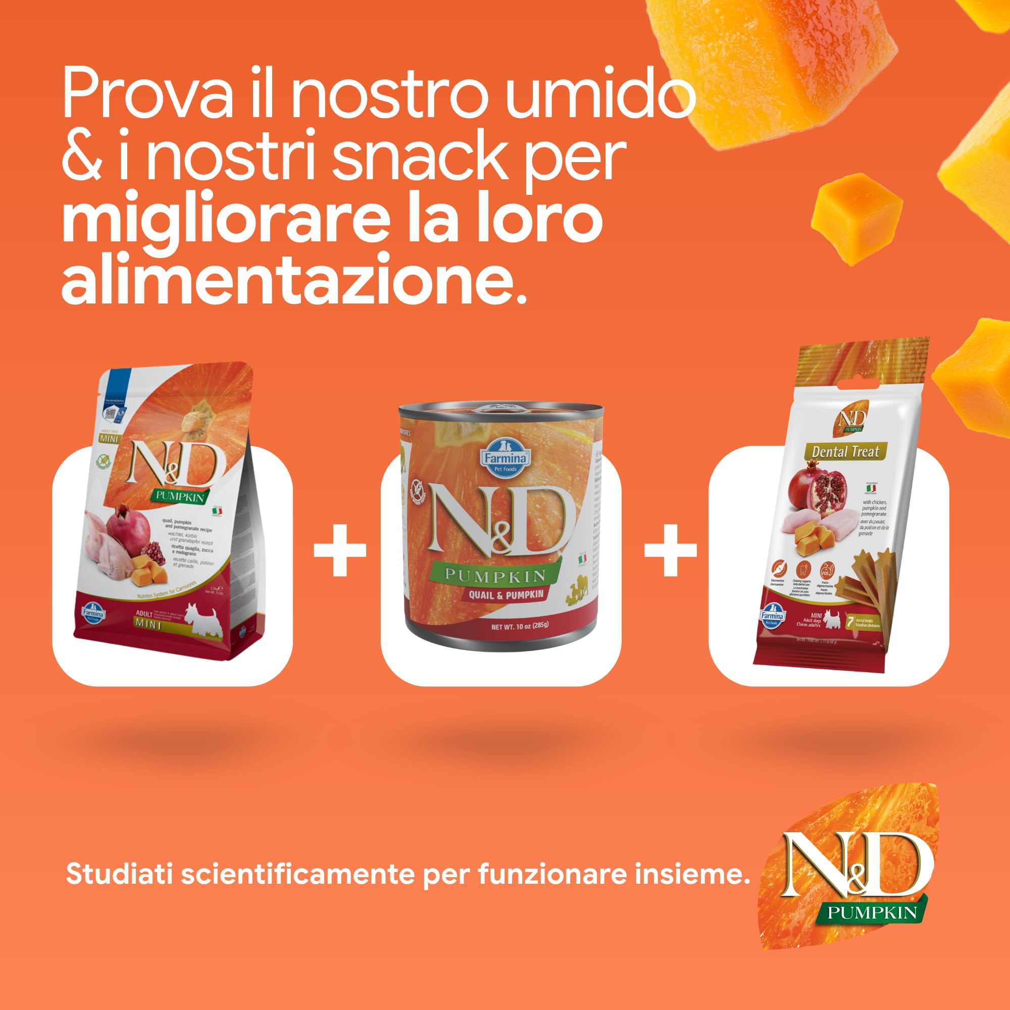 Farmina N&D Pumpkin Quaglia Melograno Adult Mini crocchette cane 2kg