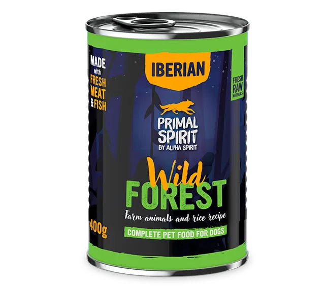 Primal Spirit Wild Forest paté cane tacchino lattina