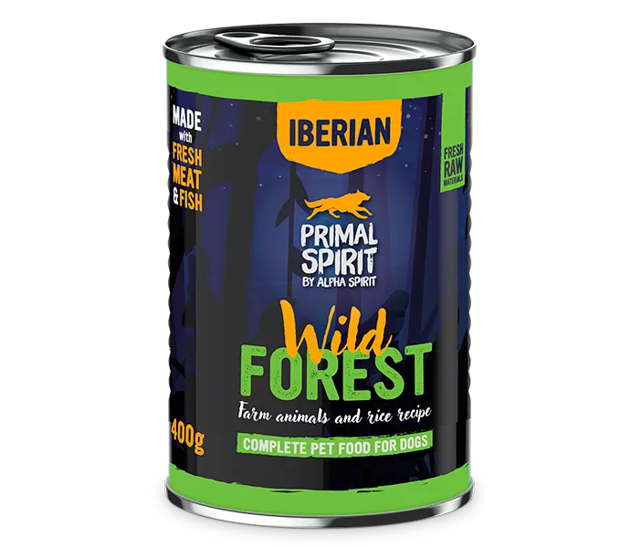 Primal Spirit Wild Forest paté cane tacchino lattina