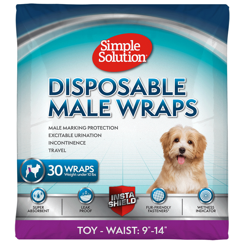 Simple Solution Diapers Wraps fascia maschio cane assorbente