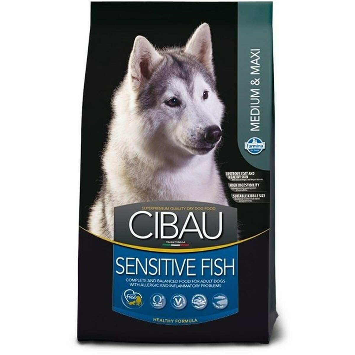 Farmina Cibau Sensitive Fish crocchette cane medium maxi 12 kg