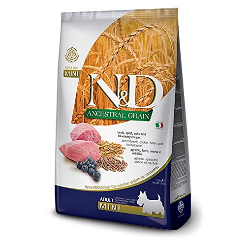 Farmina N&D Ancestral Grain agnello crocchette cane 2,5 kg mini