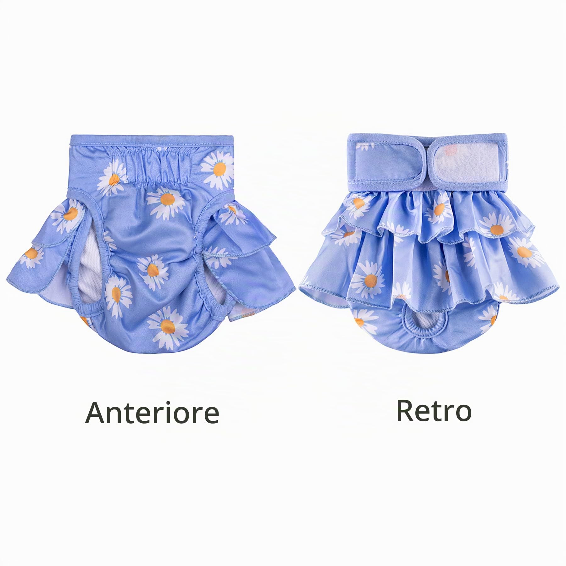 Bepetmia Pannolini Lavabili Cane Femmine Rosa XS 3 Pezzi Assorbenti