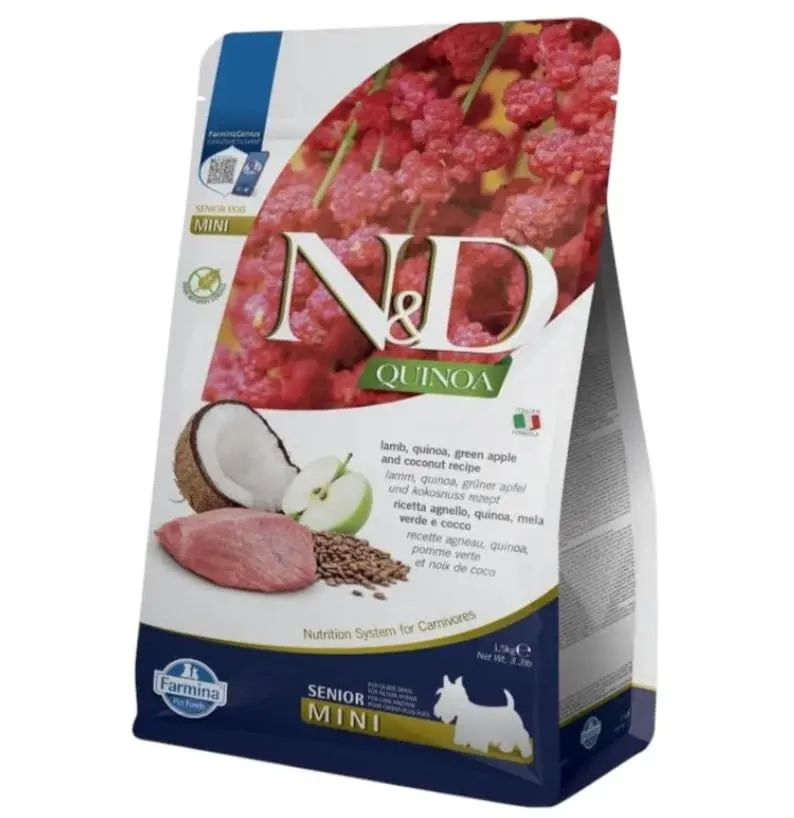 Farmina N&D Quinoa Senior Mini crocchette cane 1,5 kg