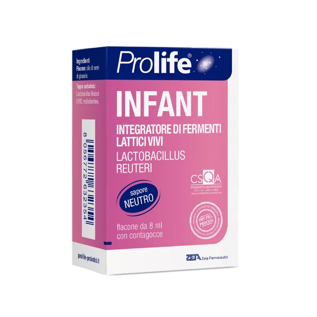 Prolife Infant Lactobacillus Reuteri Gocce Bambini 0-24 Mesi 8ml