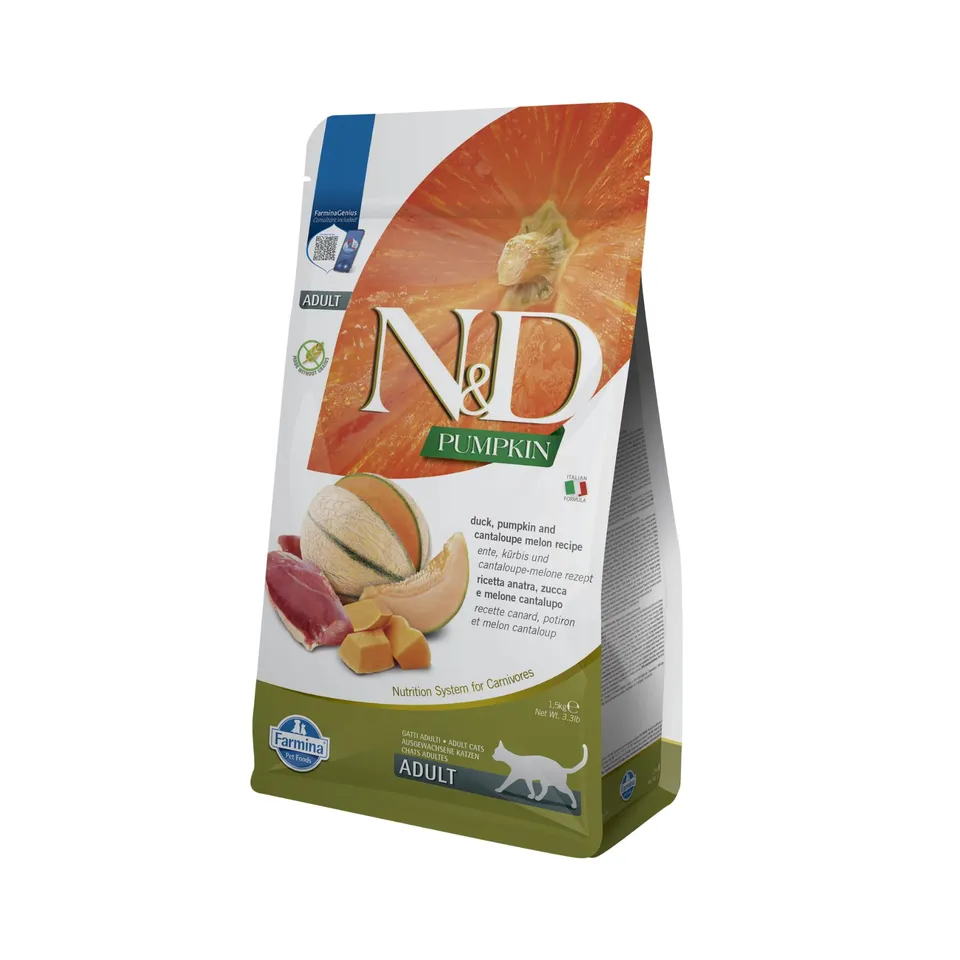 Farmina N&D Pumpkin Anatra e Melone Crocchette Gatto Adulto 1,5 kg