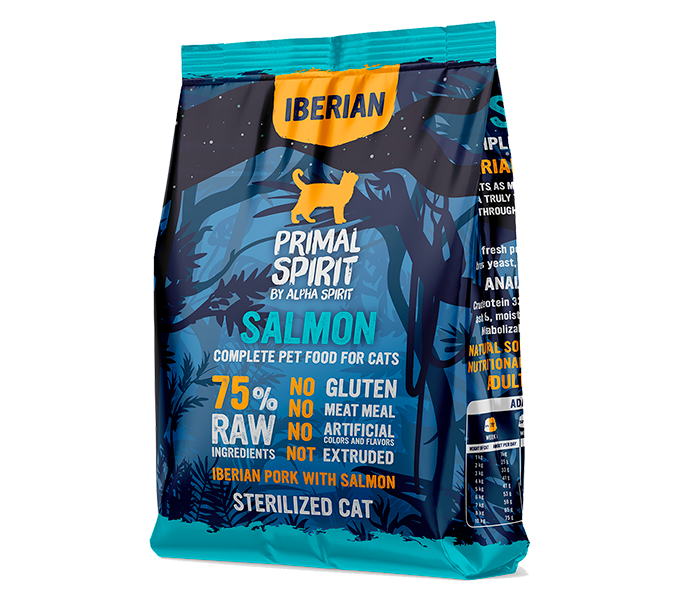 Primal Spirit Iberian Salmon crocchette gatto sterilizzato 1 kg