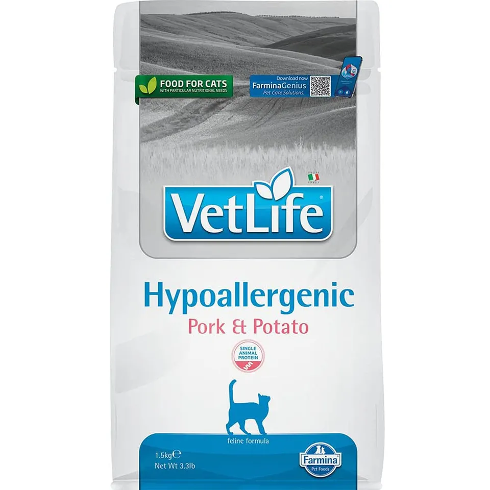 Farmina Vet Life Hypoallergenic Maiale Gatto crocchette 400 g