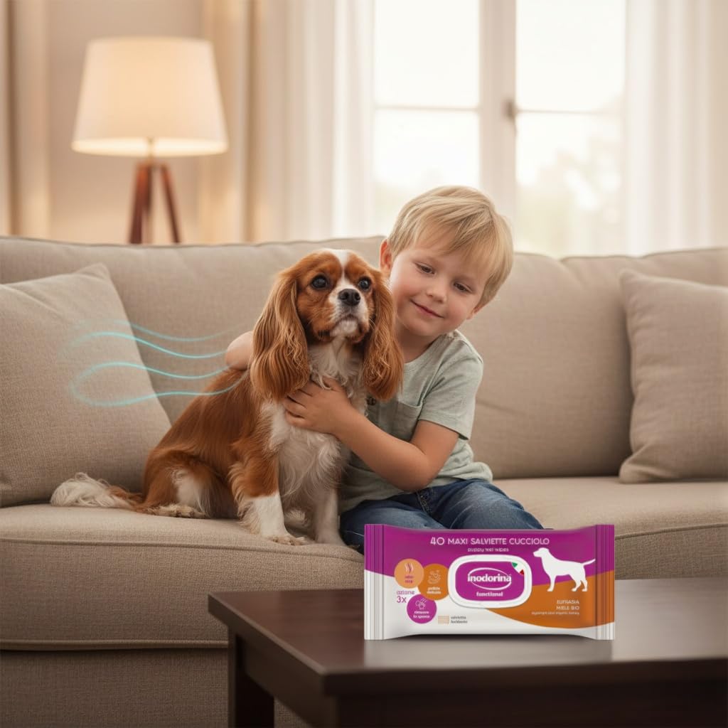 Inodorina Salviette Cuccioli Eufrasia Miele 480pz