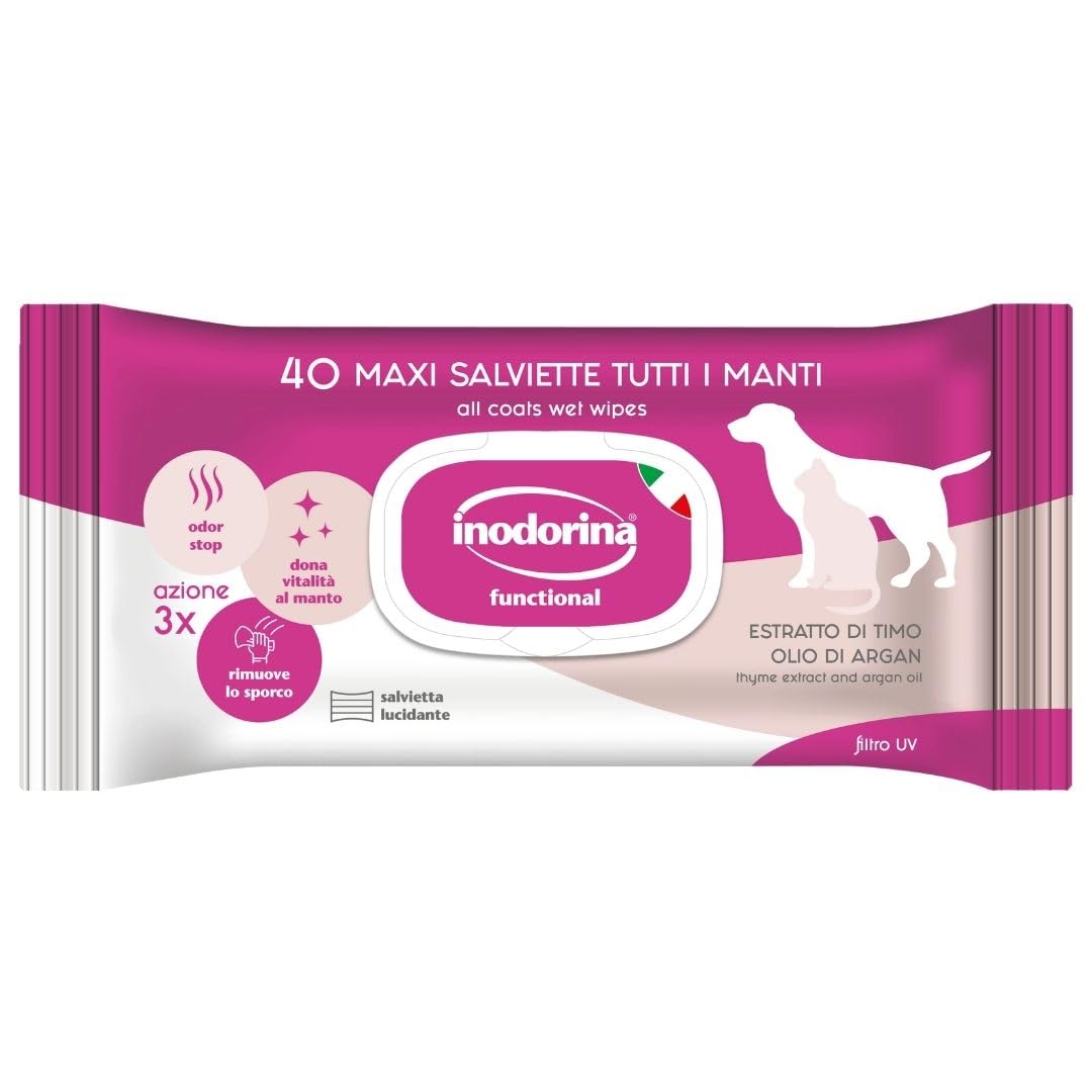 Inodorina Salviette Latte Vaniglia Cani Gatti 480pz