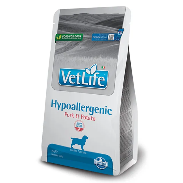 Farmina Vet Life Hypoallergenic crocchette cane 12 kg maiale