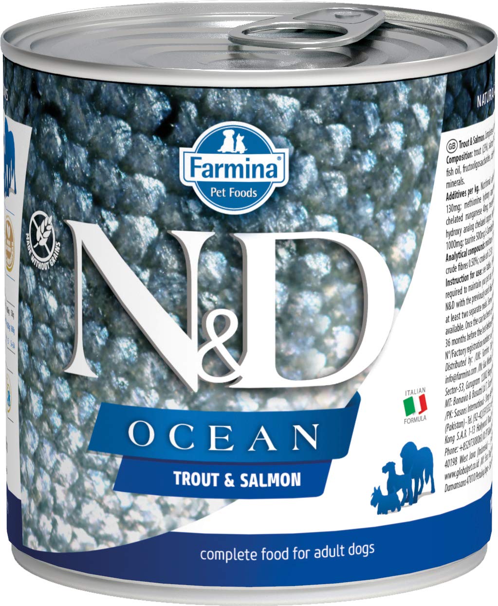 Farmina N&D Ocean Trota Salmone Umido Cane 285 g