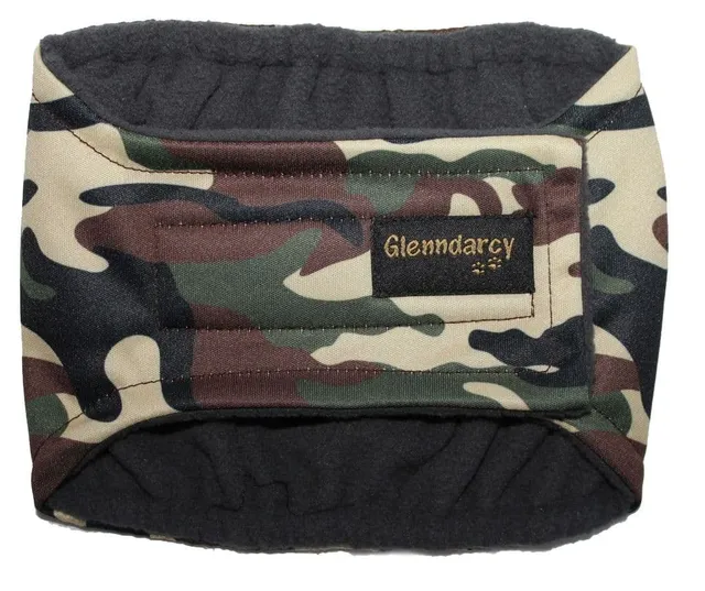 Glenndarcy Dog Belly Bands pannolino cane maschio XXL mimetico lavabile