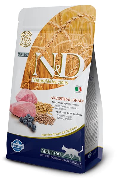 Farmina Ancestral Grain agnello crocchette gatto 5kg adult