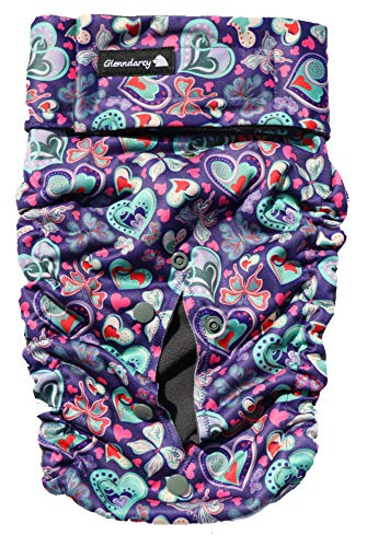 Glenndarcy Flexi-Pants Pannolino Cane Regolabile Farfalle L-XXL 2 Assorbenti