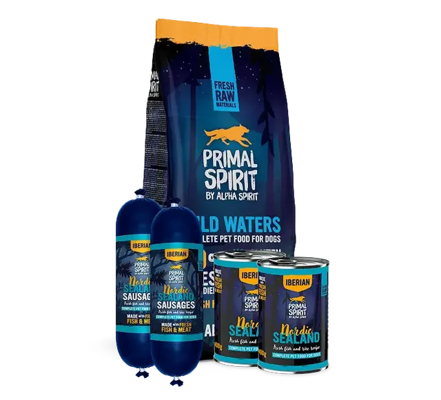 Primal Spirit Wild Waters pack cani pesce pressato a freddo 3 pezzi