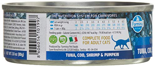 Farmina N&D Ocean Tonno Cibo Umido Gatti 70g Merluzzo Gamberi