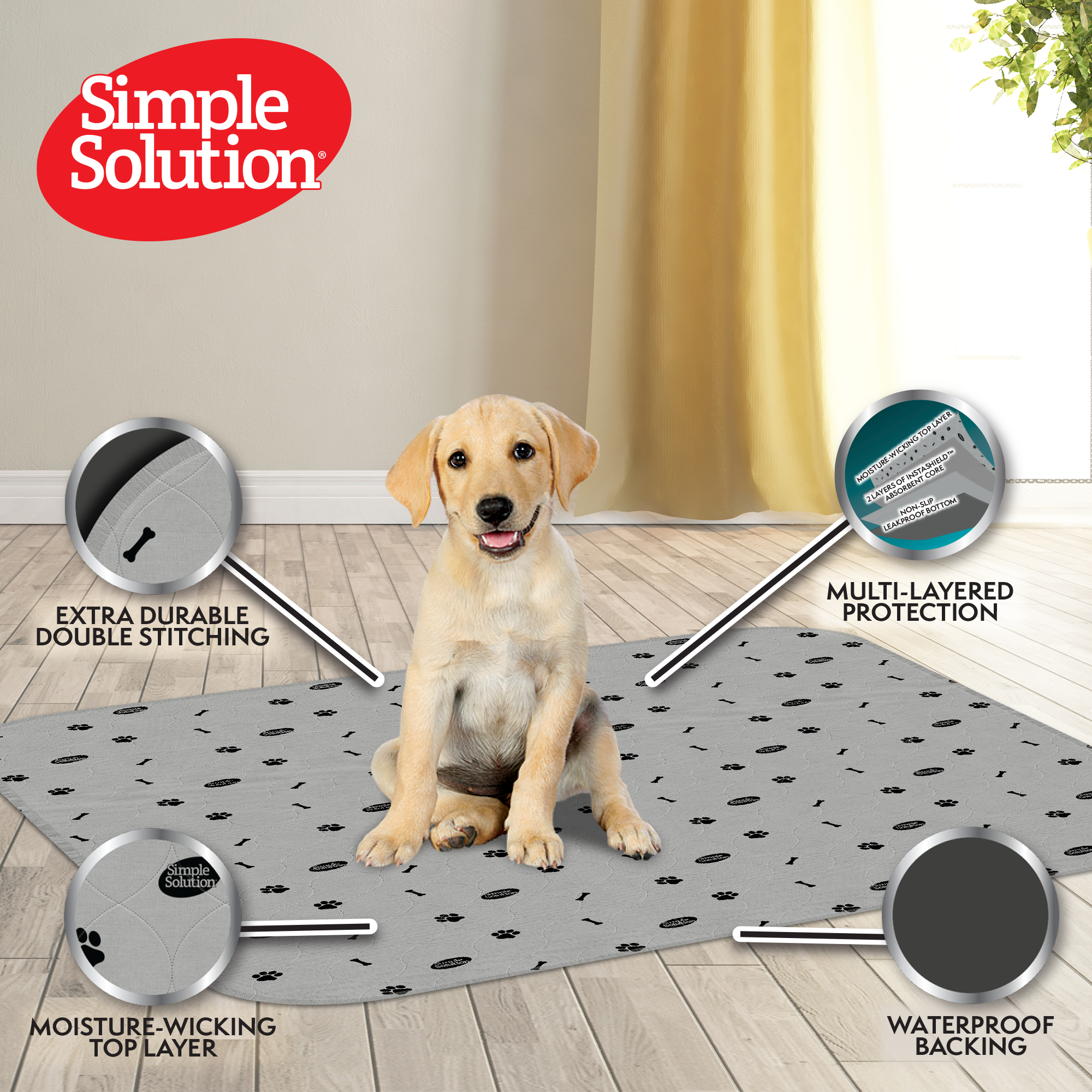 Simple Solution Washable Pads tappetino lavabile cani assorbente