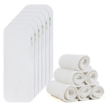 Wegreeco Baby Diapers Inserti Bambù Pannolini Lavabili 12pz