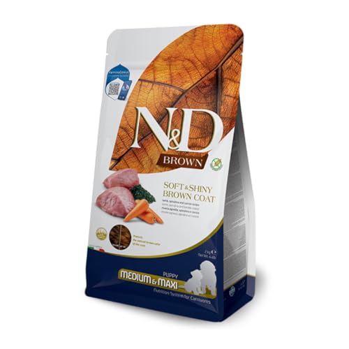 Farmina N&D Brown Agnello crocchette puppy Medium Maxi 2 kg