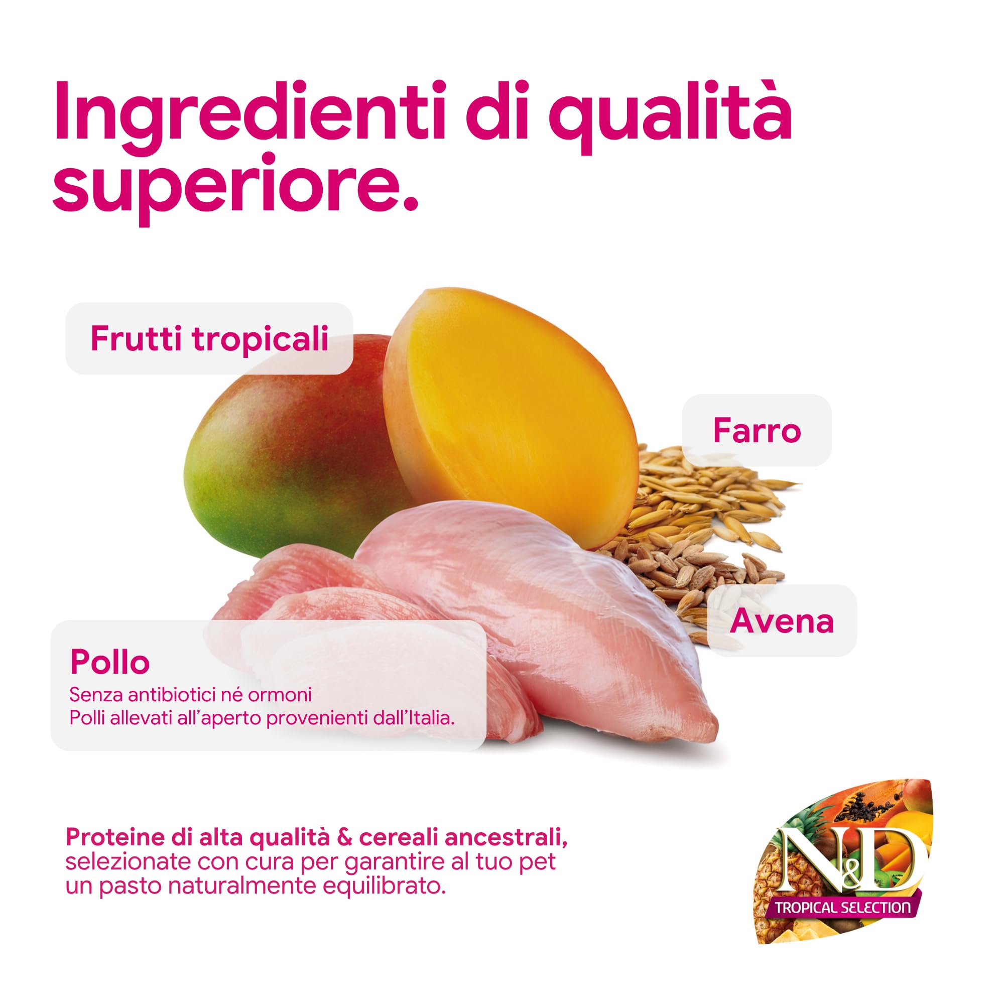 Farmina N&D Tropical Selection Neutered crocchette gatto pollo 1,5 kg