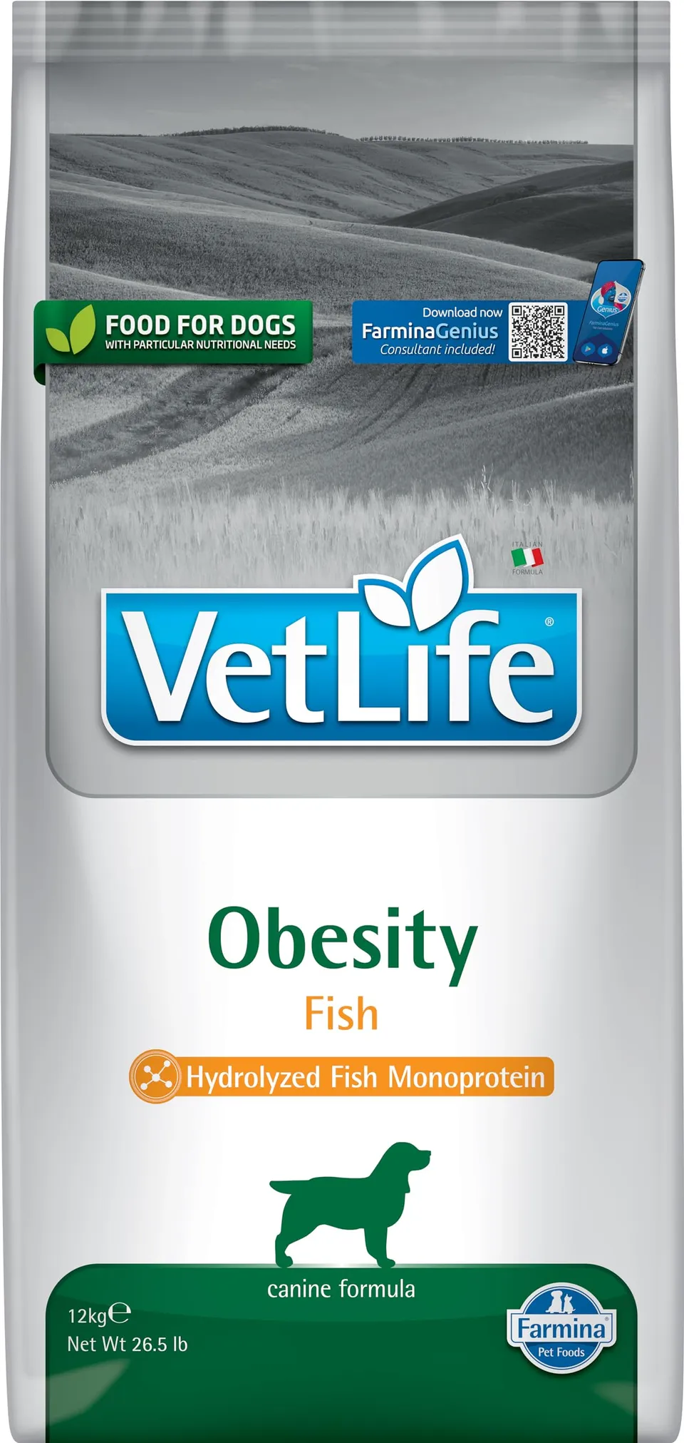 Farmina Vet Life Obesity Pesce Cane crocchette 12 kg dieta