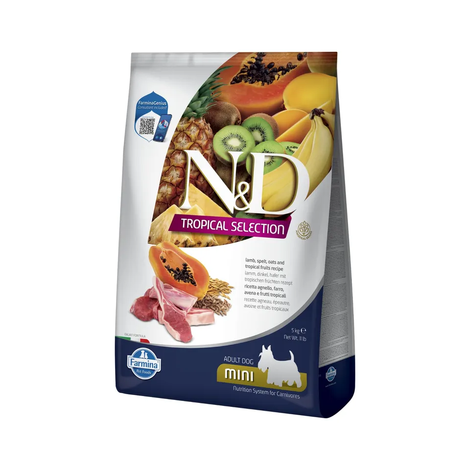 Farmina N&D Tropical Agnello Crocchette Mini Adult 5kg
