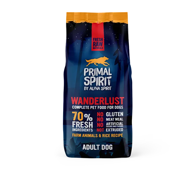 Primal Spirit 70% Wanderlust Crocchette Cani Pollo 1kg