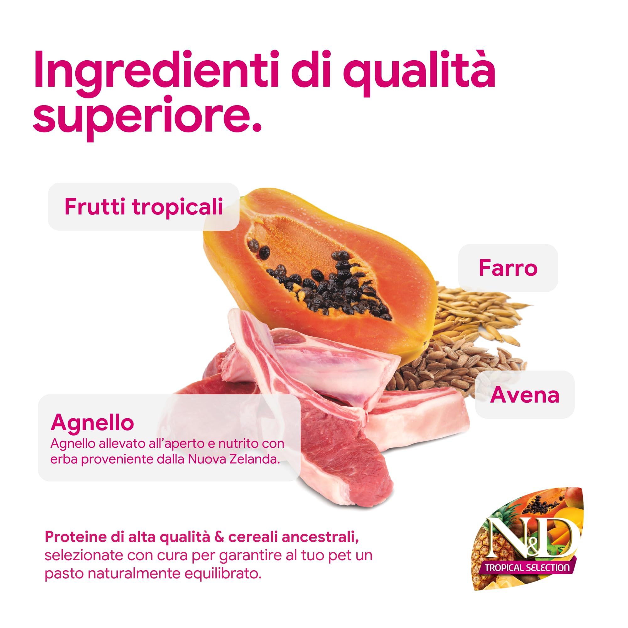 Farmina N&D Tropical agnello gatto sterilizzato 5 kg frutti