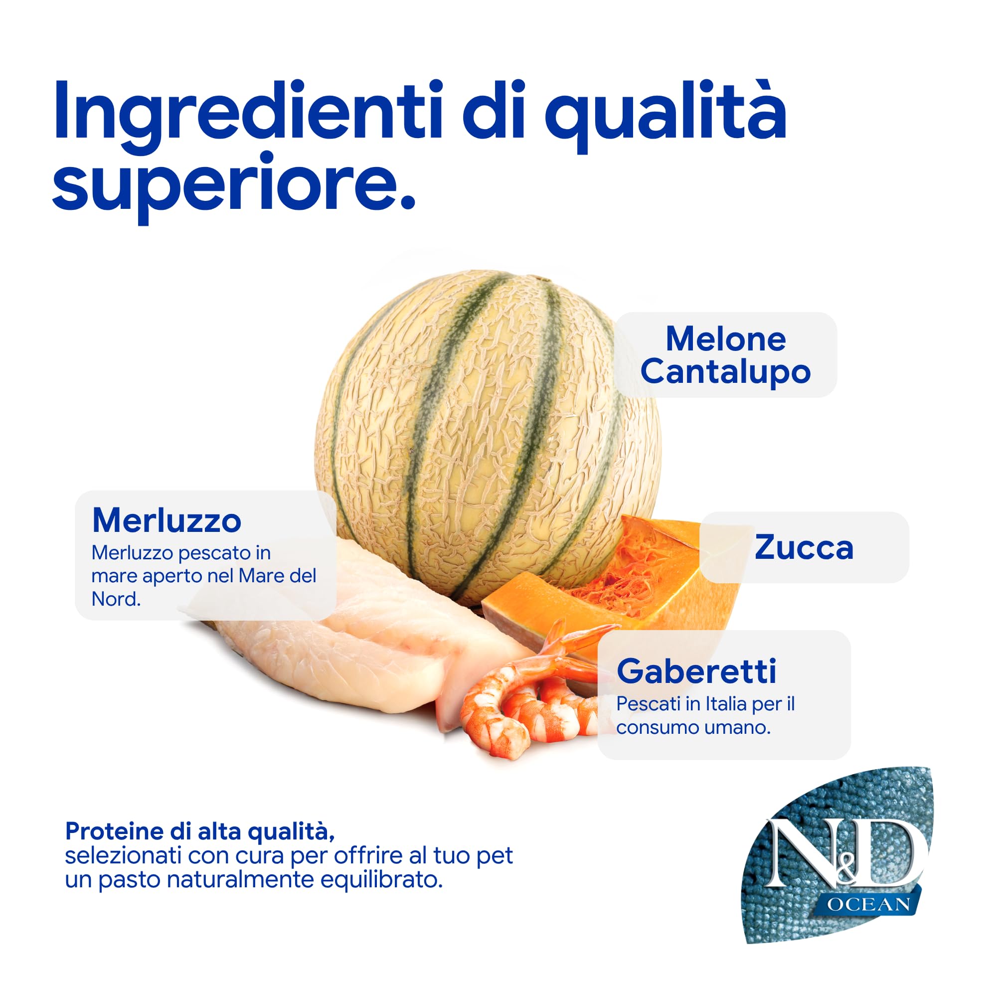 Farmina N&D Ocean Merluzzo Crocchette Gattino 300 g