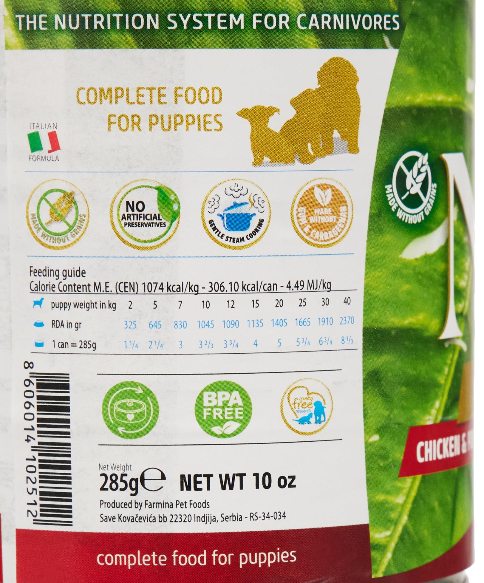 Farmina N&D Prime Pollo Melograno umido cucciolo 285g