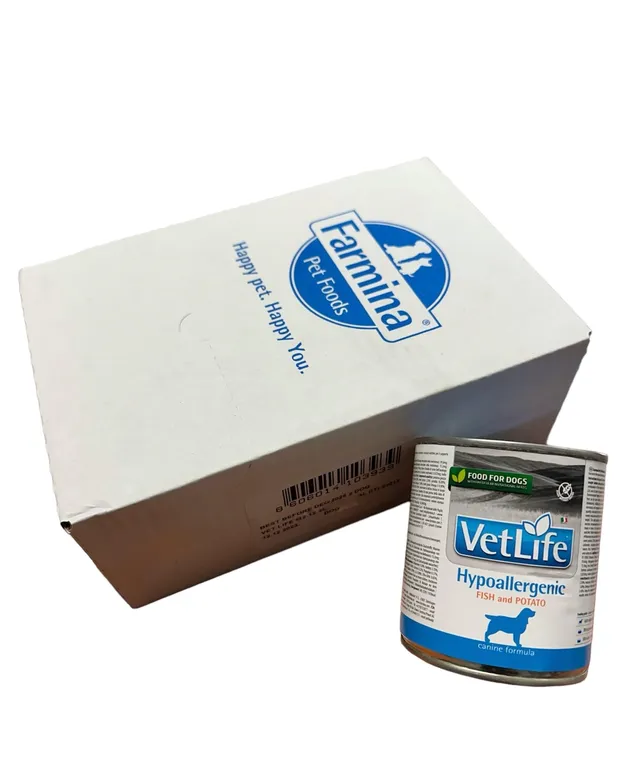 Farmina Vet Life Hypoallergenic Fish & Potato umido cane 6x300g