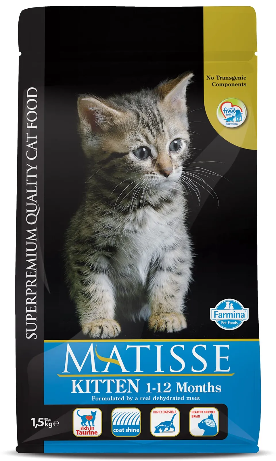 Farmina Matisse Kitten pollo crocchette gatto gattino 1,5 kg