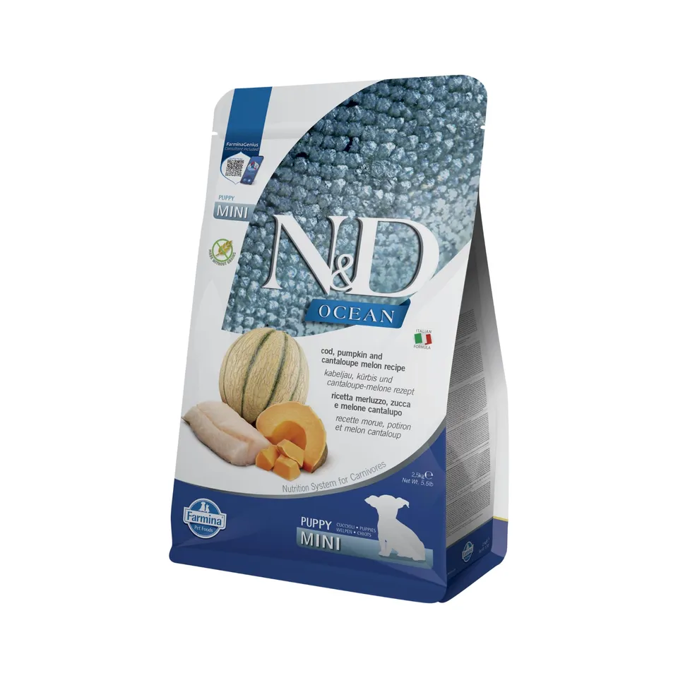 Farmina N&D Ocean Puppy Mini crocchette merluzzo 2,5 kg