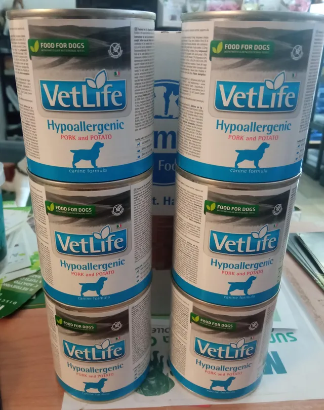 Farmina Vet Life Hypoallergenic umido maiale 6x300g cane