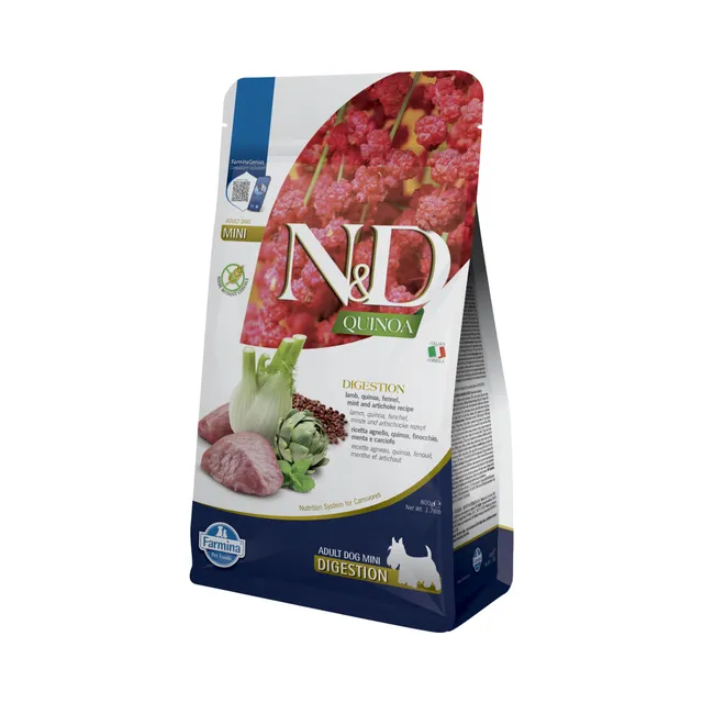 Farmina N&D Quinoa Digestion Crocchette Agnello Mini 800 g