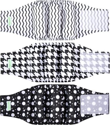 Wegreeco Dog Diapers Pannolini Cane Maschio Lavabili Belly Band