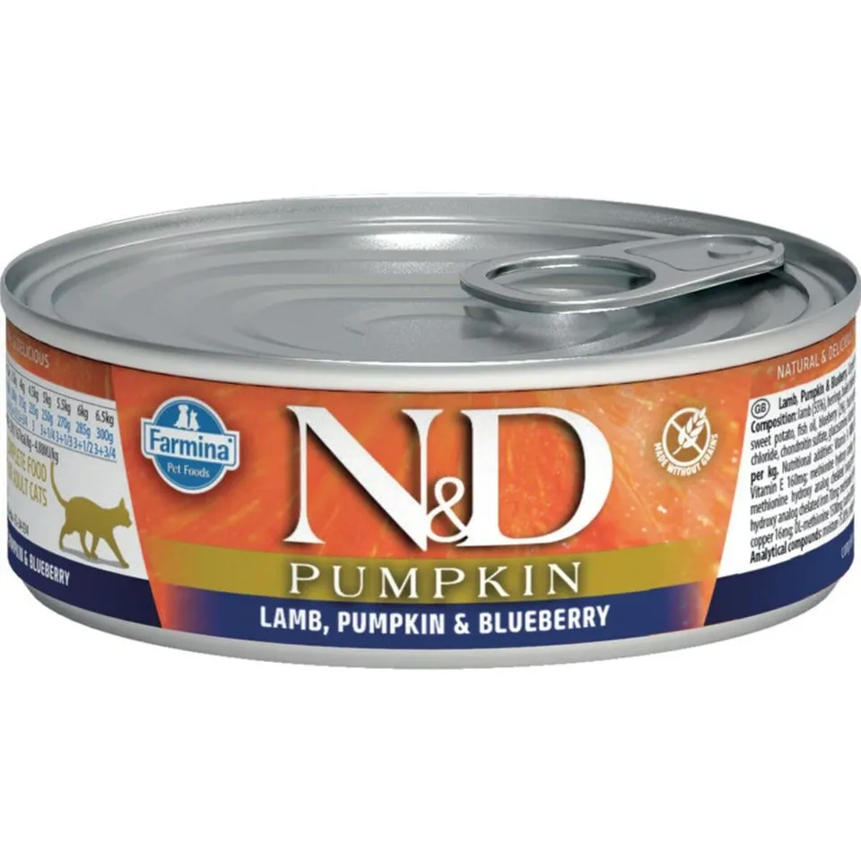 Farmina N&D Pumpkin Agnello Umido Gatto 70 gr Zucca Mirtillo