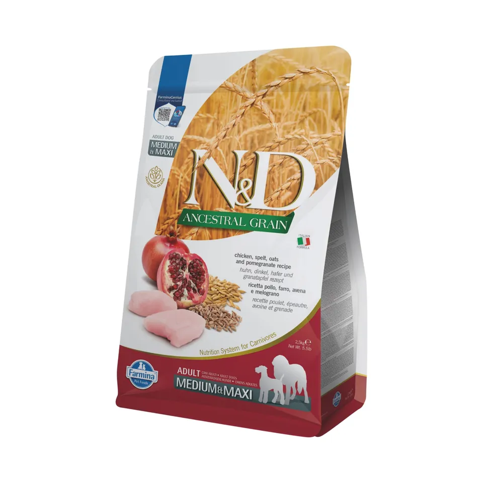 Farmina N&D Ancestral Pollo Melograno Crocchette Adult Medium 2,5kg