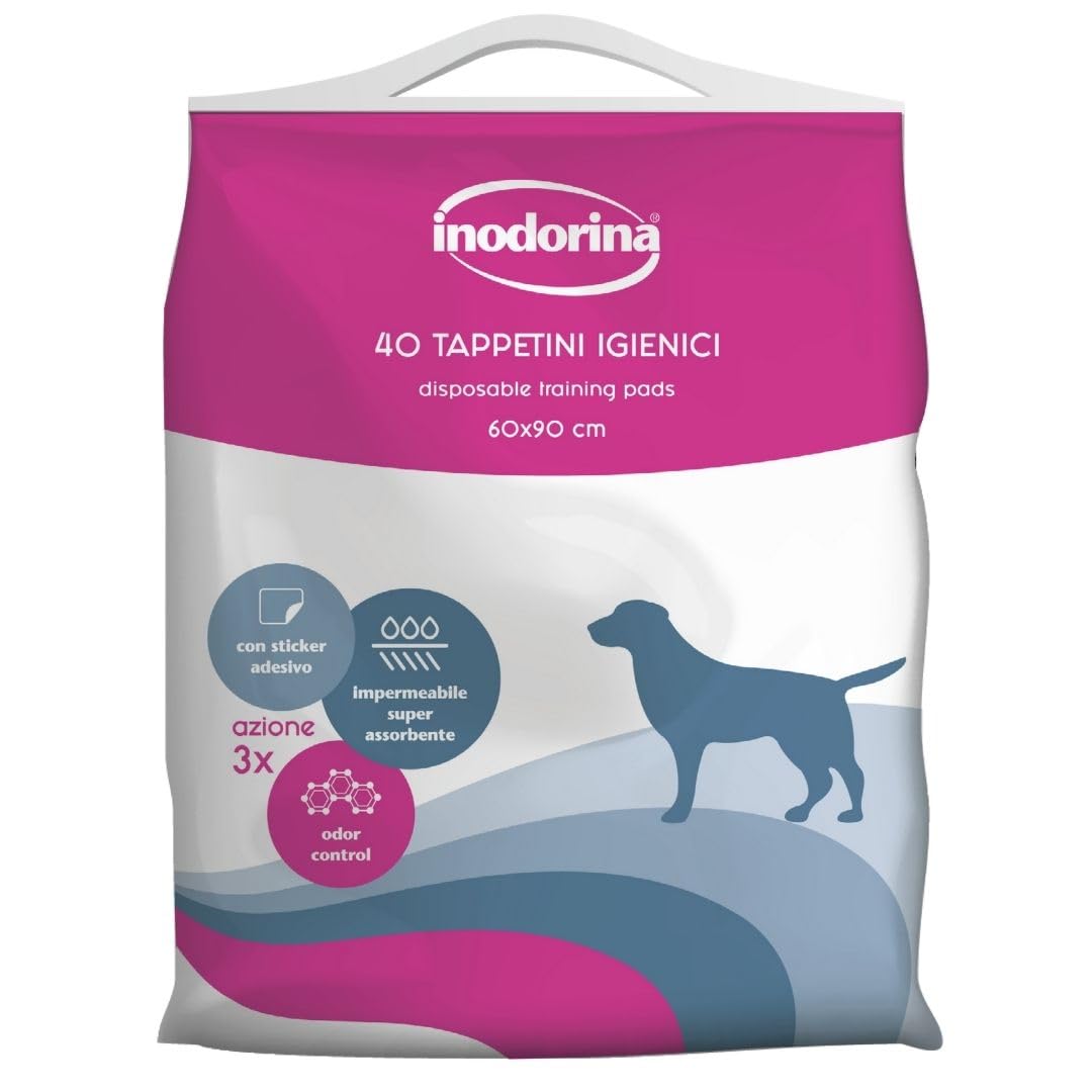 Inodorina Tappetini Igienici Cani 60x90cm 40 Pezzi Neutro
