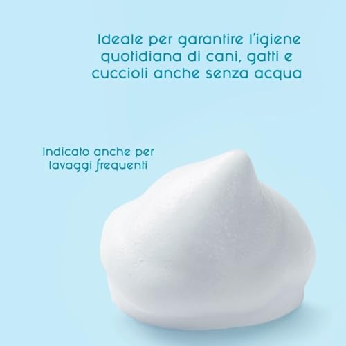Inodorina Shampoo Mousse Secco Cani Gatti Talco 300ml