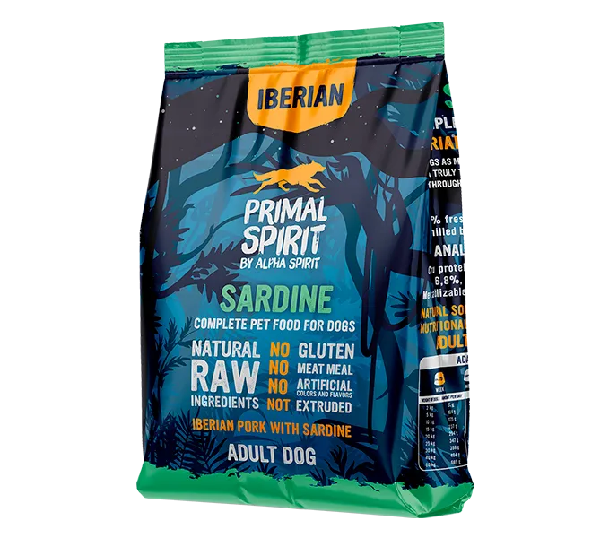 Primal Spirit Iberian Sardine crocchette cani 1 kg sardina