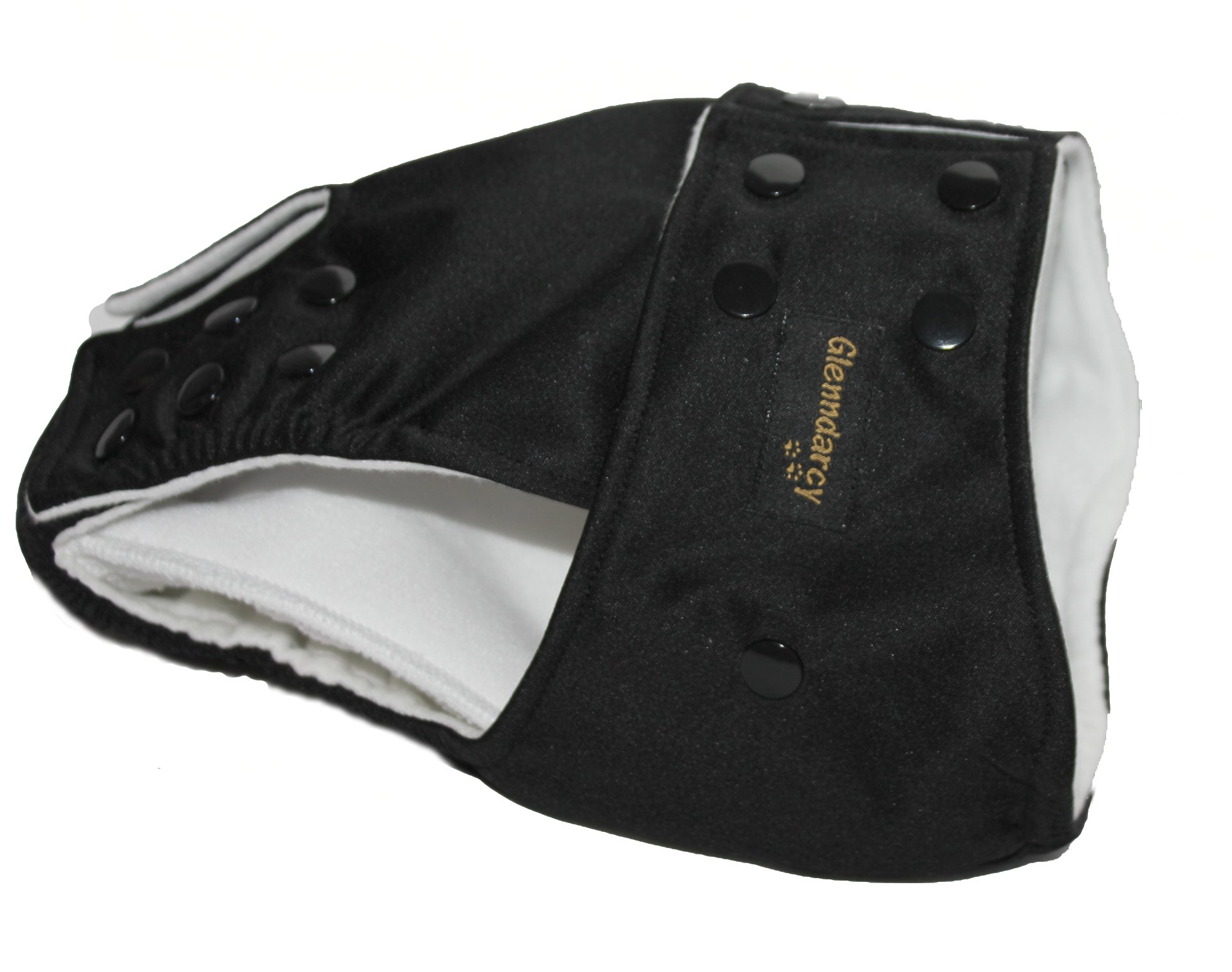 Glenndarcy Adjustable Male Dog Pants pannolino nero M lungo
