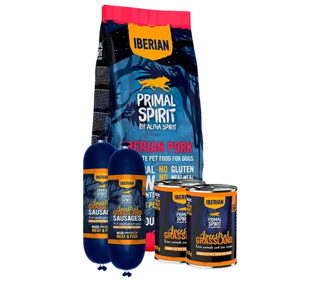 Primal Spirit Packs Iberian Pork cibo cani maiale iberico