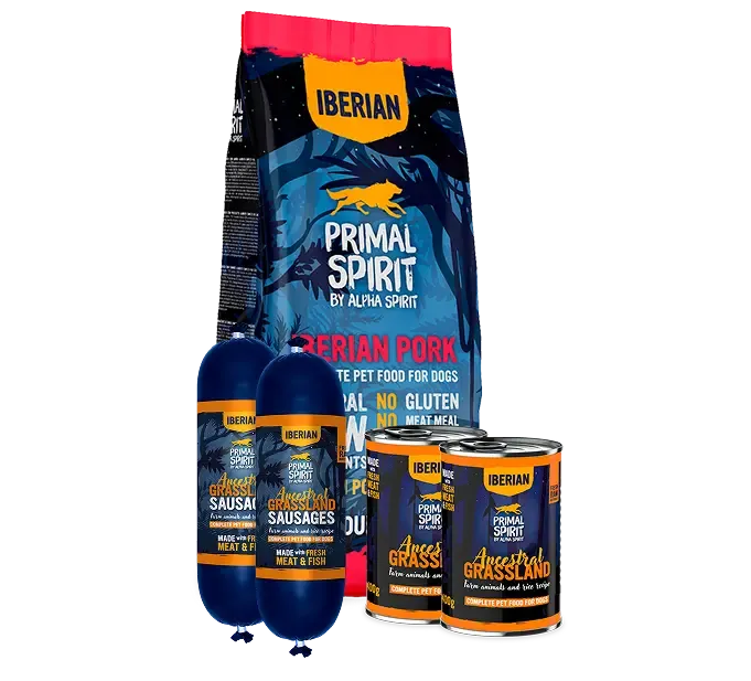 Primal Spirit Packs Iberian Pork cibo cani maiale iberico