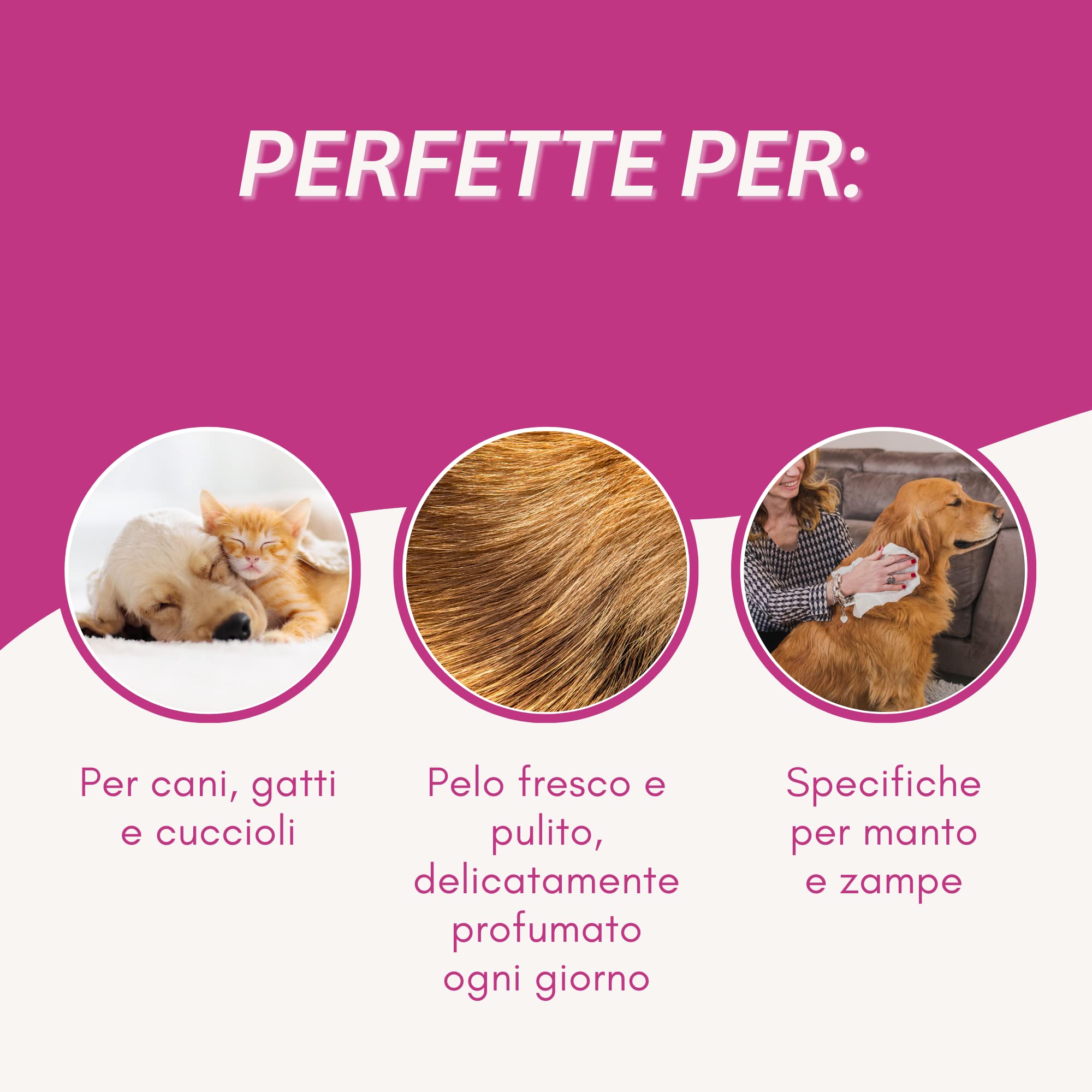 Inodorina Salviette Refresh Sensitive Salviette Cane 2x40 pz