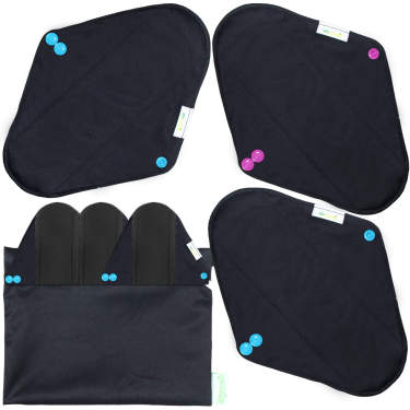 wegreeco For Women assorbenti lavabili donna 6 pezzi con wet bag